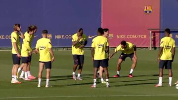Visto y no visto: el rondo con Messi dentro que no llega ni a los diez segundos y le causa risa