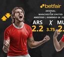 Arsenal FC vs. Manchester United: horario, TV, pronósticos y estadísticas