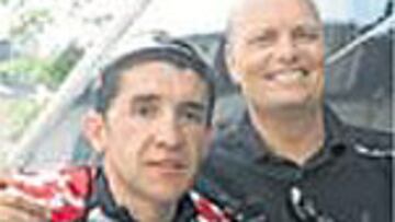 Riis y su pupilo Sastre.