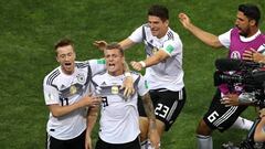 Kroos marc&oacute; el gol del triunfo de Alemania.