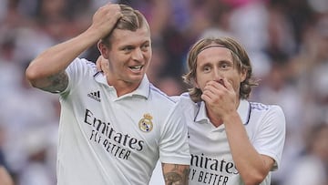 Toni Kroos y Luka Modric.