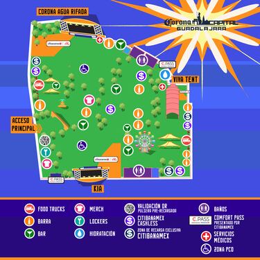 Corona Capital Guadalajara 2023: Mapa del festival, horarios y rutas para llegar