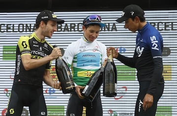 El ciclista colombiano se quedó con la edición 99 de la Volta Catalunya. El podio lo completaron Adam Yates y Egan Bernal. Nario Quintana fue cuarto.