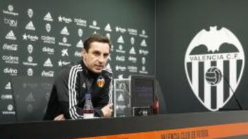 Gary Neville habló en la previa del Levante-Valencia.