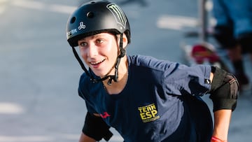 Egoitz Bijueska durante la Copa del Mundo de Roma.