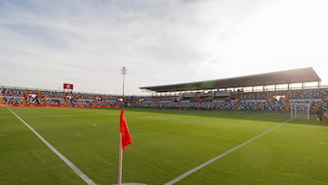 Badajoz, SPAIN - SEPTEMBER 05: (BILD OUT) . Stadium interior view during the 2022 FIFA World Cup Qualifier match between Spain and Georgia at Estadio Nuevo Vivero on September 5, 2021 in Badajoz, Spain. (Photo by Berengui/DeFodi Images via Getty Images)