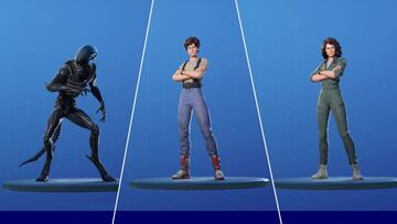 Un vistazo al skin Xenomorfo, y al skin Ellen Ripley y sus estilos Ellen Ripley y Tripulante de la Nostromo