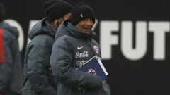 Sampaoli en un entrenamiento de la Roja en Juan Pinto Dur&aacute;n.