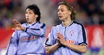 Karpin y Mostovoi, jugadores del Celta.