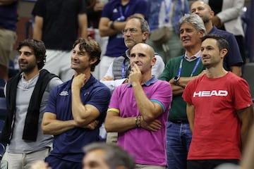 Partido de semifinales del US Open de tenis entre Carlos Alcaraz y Frances Tiafoe.