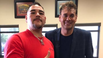 Andy Ruiz y David Faitelson 