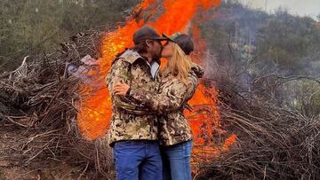 Ryan Bingham shared a photo of the couple on social media.