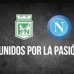 Napoli alienta a Atlético Nacional para el juego con Millonarios