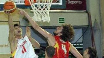 <b>AMISTOSO. </b>La Selección española derrotó a China por 47 puntos (96-49) en el primer test cara al Mundial de Japón.