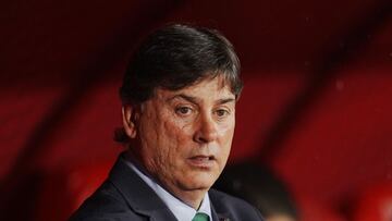 Alejandro Menéndez durante un partido del Racing de Ferrol.