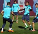 Neymar y Puyol se entrenan bien y pueden volver ante el Rayo