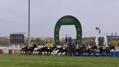 Carrera en el hip&oacute;dromo de La Zarzuela.
 