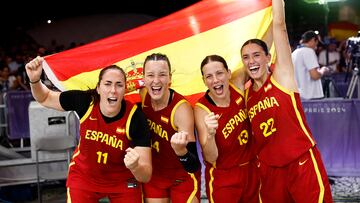 Vega Gimeno, Gracia Alonso, Sandra Ygueravide y Juana Camilión en los Juegos Olímpicos de París 2024.