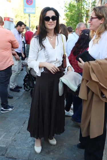 Bárbara Mirjan en las procesiones del Miércoles Santo.