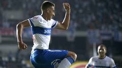 Futbol, Coquimbo Unido vs Universidad Catolica
 Primera fecha, campeonato nacional 2019
 El jugador de Universidad Catolica Diego Valencia celebra su segundo gol contra Coquimbo Unido durante el partido de primera division disputado en el estadio Francisco Sanchez Rumoroso de Coquimbo, Chile.
 15/02/2019
 Andres Pina/Photosport
 
 Football, Coquimbo Unido vs Universidad Catolica
 First date, 2019 National Championship
 Universidad Catolica&#039;s player Diego Valencia celebrates after scoring his second goal against Coquimbo Unido during the first division match held at the Francisco Sanchez Rumoroso stadium of Coquimbo, Chile.
 15/02/2019
 Andres Pina/Photosport