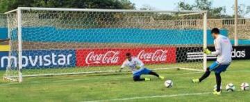 Las redes sociales fueron cómplices de publicar los mejores momentos del entrenamiento de la Selección en su primer día.