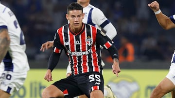 James Rodríguez en la Copa Libertadores con Sao Paulo