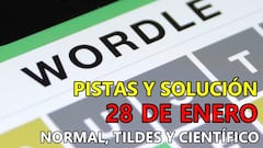 Wordle en español y tildes para el reto de hoy 28 de enero: pistas y solución
