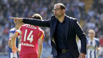 Esnaider durante el partido entre Getafe y Deportivo. 