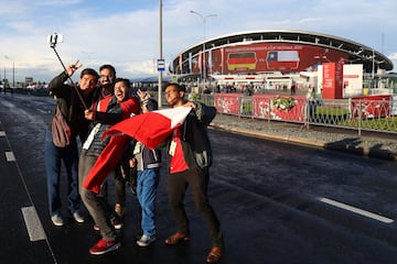 Belleza y color: las imágenes de los hinchas en Kazán