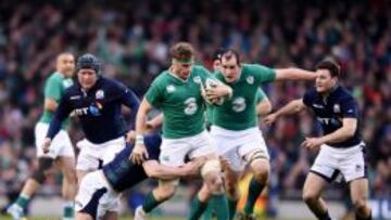 Jamie Heaslip, en acci&oacute;n.
 