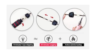 Tenemos la cuerda para saltar más vendida e ideal para hacer ejercicio en casa
