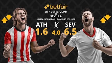Athletic Club vs. Sevilla FC: horario, dónde ver, estadísticas y pronósticos