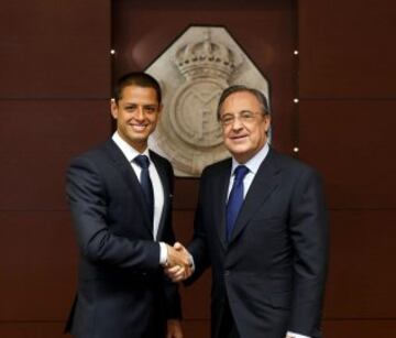 Primer día de Chicharito en Madrid