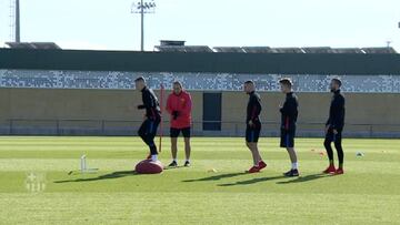 El Barcelona sigue entrenando durante el parón de selecciones