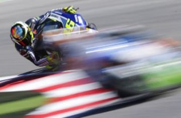 Valentino Rossi durante la sesión de clasificación del GP de San Marino