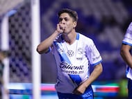 during the 9th round match between Puebla and Tigres UANL as part of the Liga BBVA MX Varonil, Torneo Clausura 2026 at Cuauhtemoc Stadium, on March 04, 2026 in Puebla, Mexico.