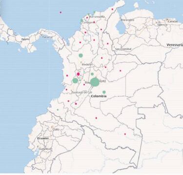 Mapa de casos y muertes por coronavirus por departamentos en Colombia: hoy, 27 de abril