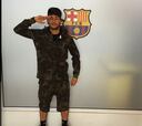 Neymar se viste de militar y se prepara para la "guerra"