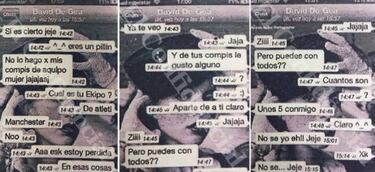 Los WhatsApp entre De Gea y la testigo protegida demuestran que él no estaba en el hotel