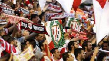 La afición de Vallecas.