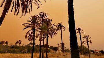 Cielo anaranjado en Sant Joan d'Alacant