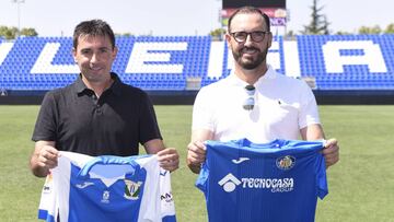 Garitano y Bordalás, posando para el derbi.