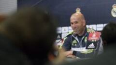 Zidane, en la conferencia de prensa.