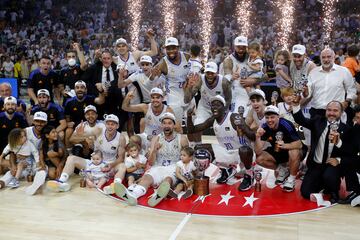 El Real Madrid campeón de la Liga ACB.