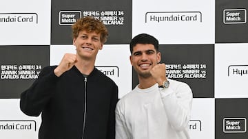 Jannik Sinner y Carlos Alcaraz.
