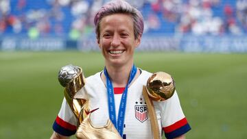 Megan Rapinoe lleg&oacute; al Mundial Femenil de Francia 2019 para convertirse en una hist&oacute;rica de Estados Unidos, pues 5 de sus goles fueron determinantes para alzar la Copa del Mundo.