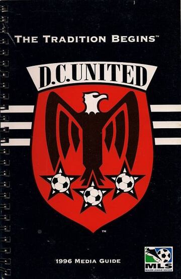 Guía de prensa inaugural del D.C United, 1996. 