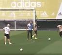 Último entrenamiento del Madrid con la mirada puesta en el liderato