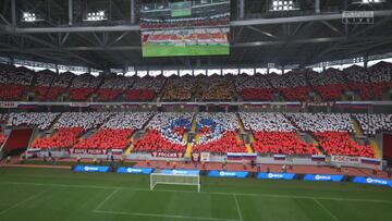 Ambiente en el estadio cuando la selección rusa juega como local en FIFA 22.