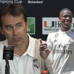 Lopetegui valoró el debut de Vinicius con el Real Madrid